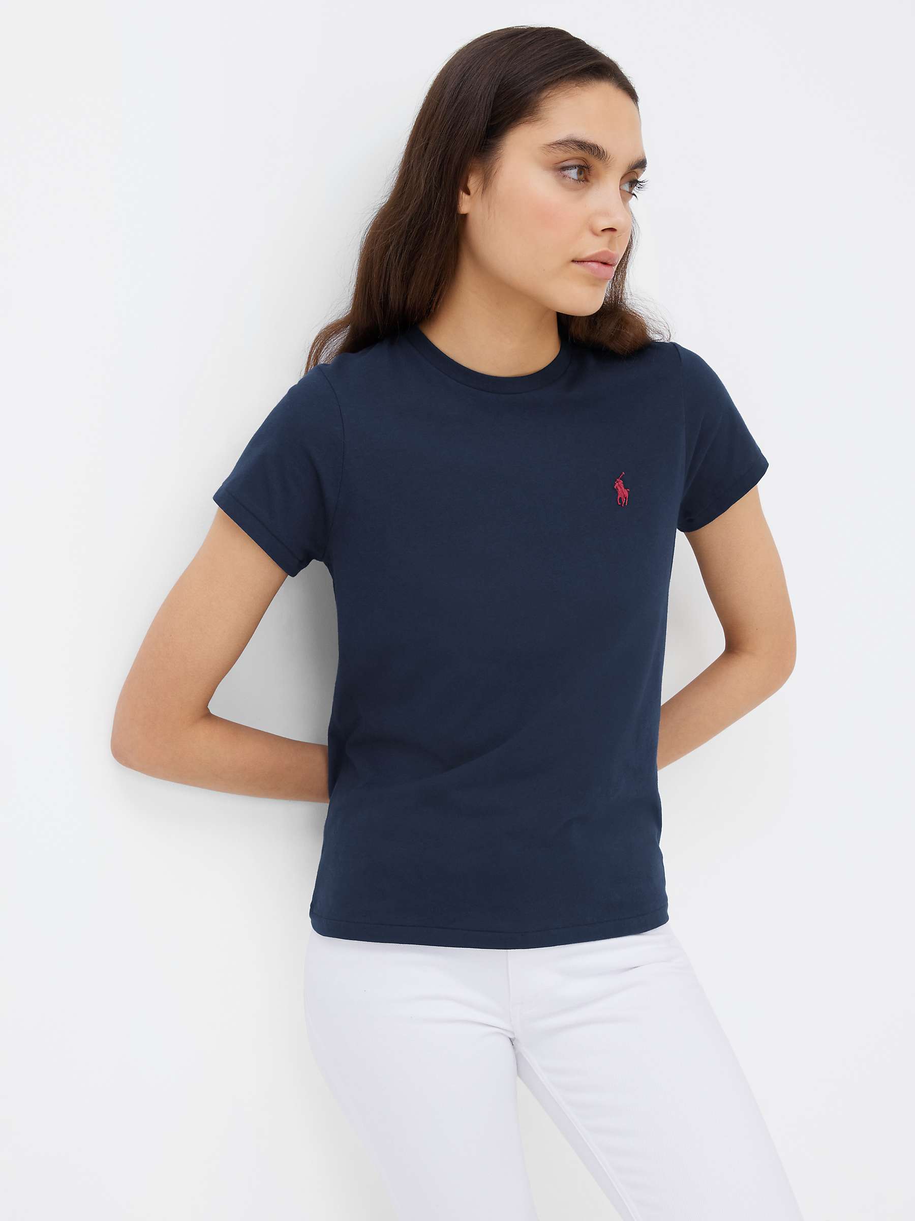 Buy Polo Ralph Lauren Logo Crew Neck Short Sleeve T-Shirt Online at johnlewis.com