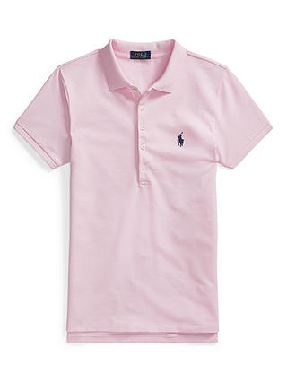 Polo Ralph Lauren Polo Neck Top, Country Club Pink