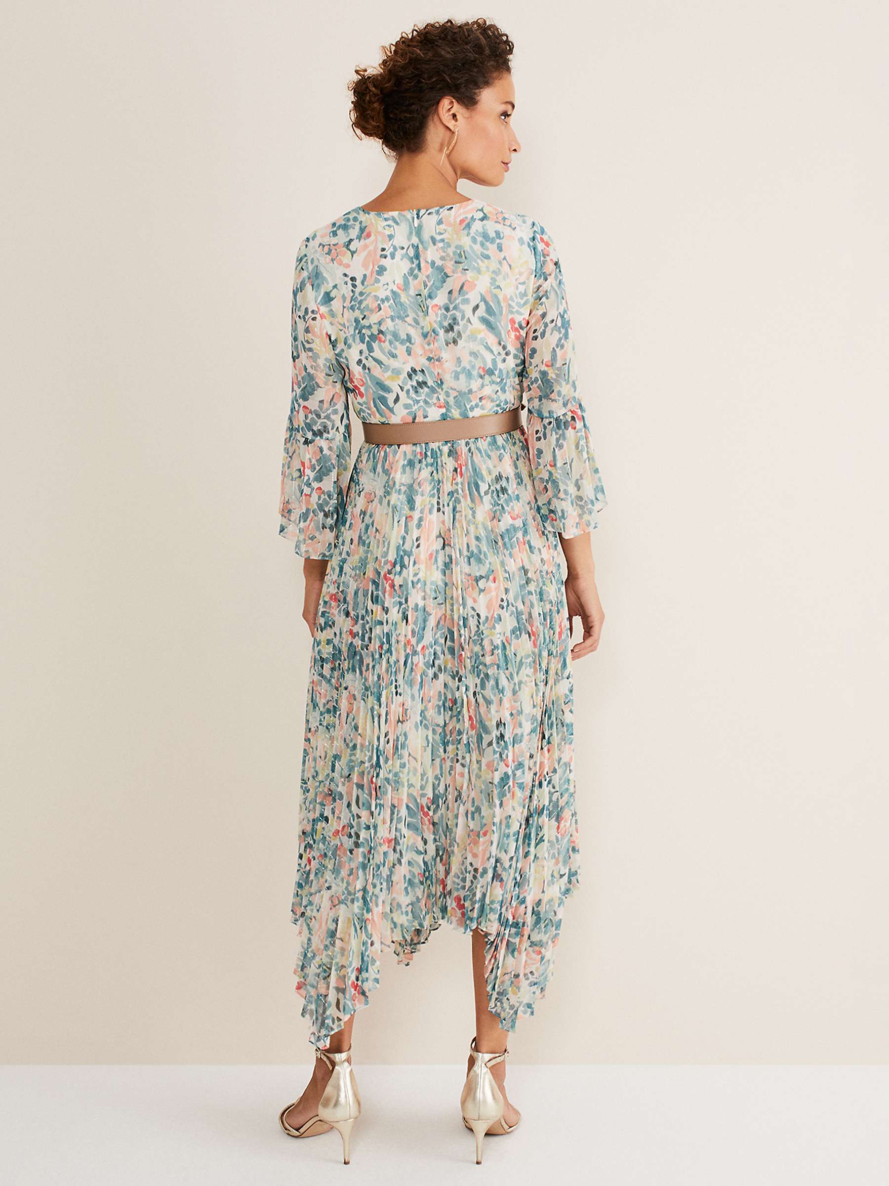 Buy Phase Eight Dani Floral Pleated Midi Dress Online at johnlewis.com