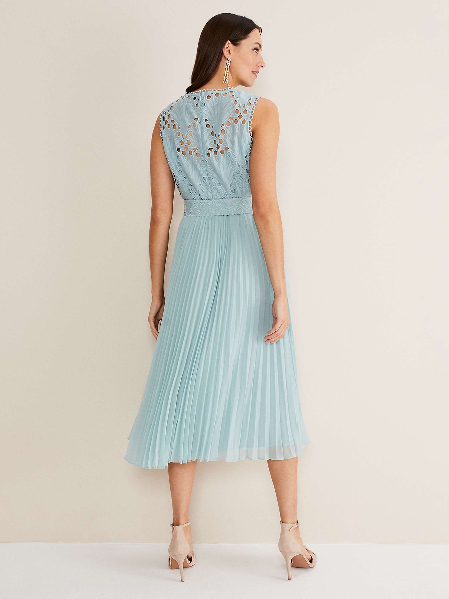 Buy Phase Eight Amora Bodice Pleated Midi Dress Online at johnlewis.com