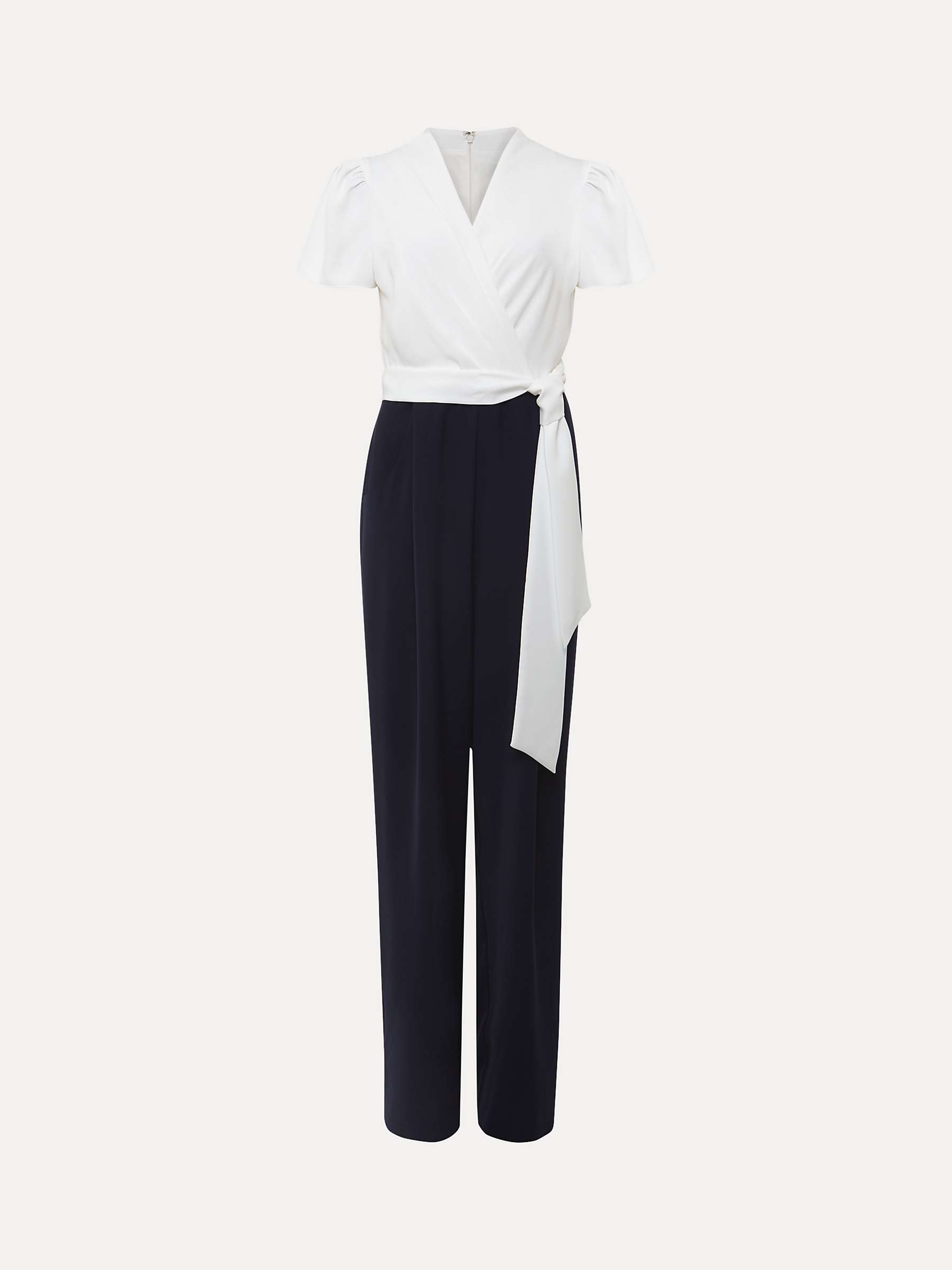 Buy Phase Eight Eloise Wide Leg Jumpsuit, Ivory/Navy Online at johnlewis.com