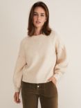 Phase Eight Afia Bell Sleeve Knitted Jumper, Oatmeal