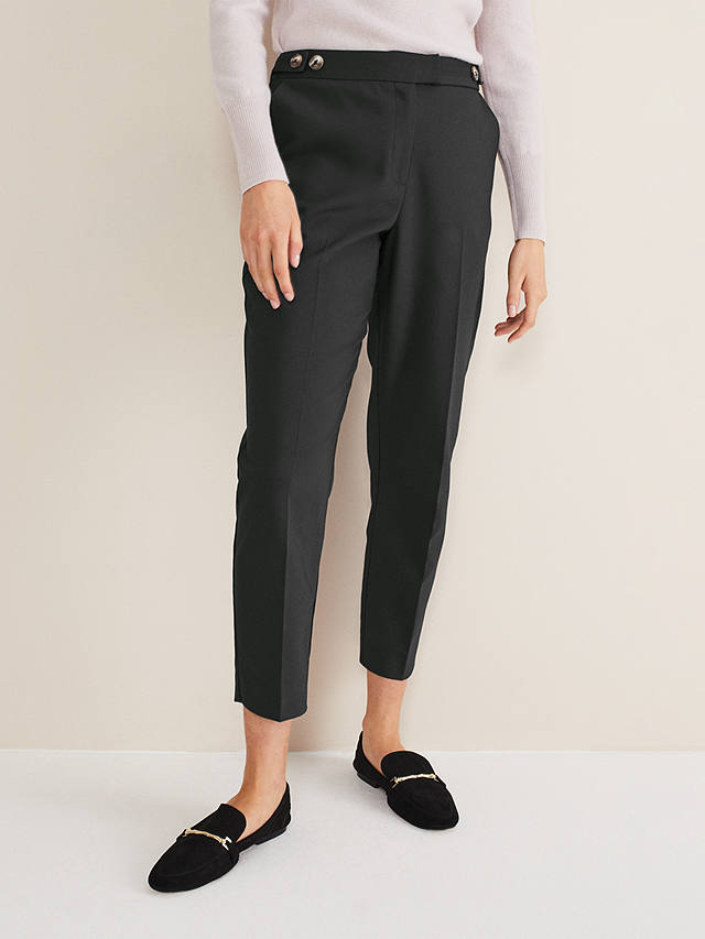 Phase Eight Ulrica Ankle Grazer Trousers, Black