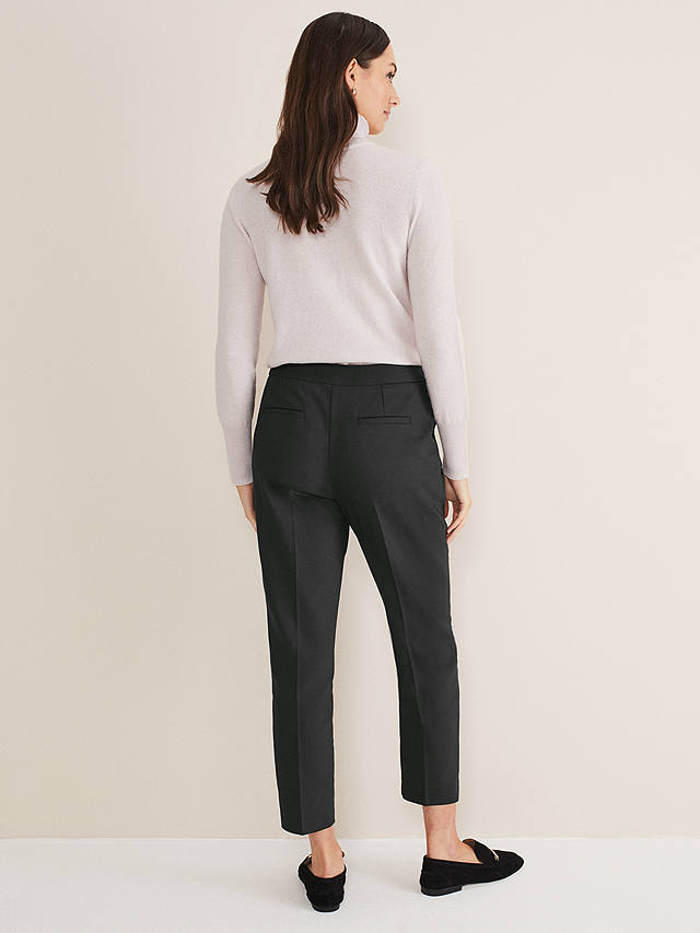 Phase Eight Ulrica Ankle Grazer Trousers, Black