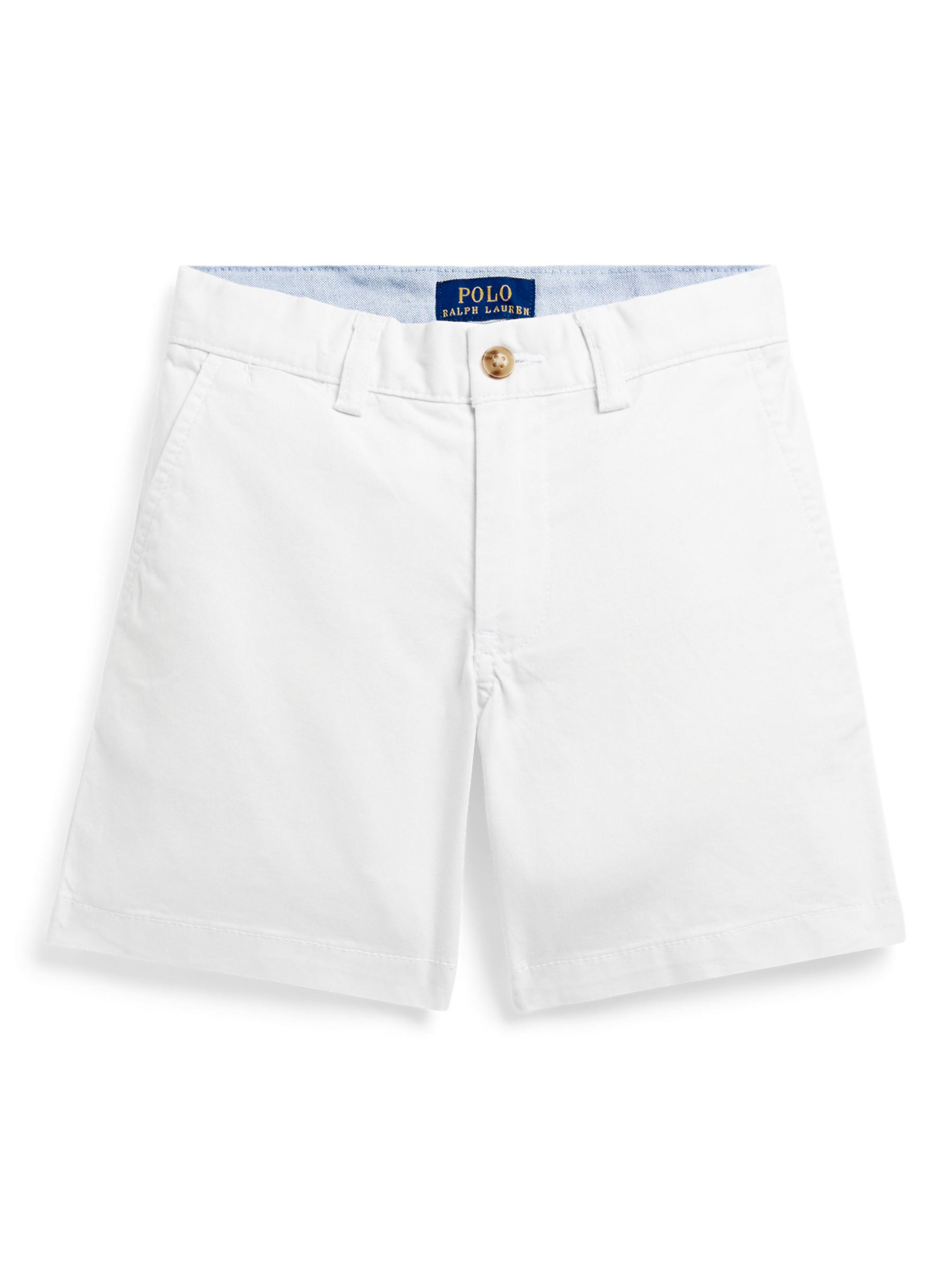 Ralph Lauren Kids' Denim Shorts, White at John Lewis & Partners