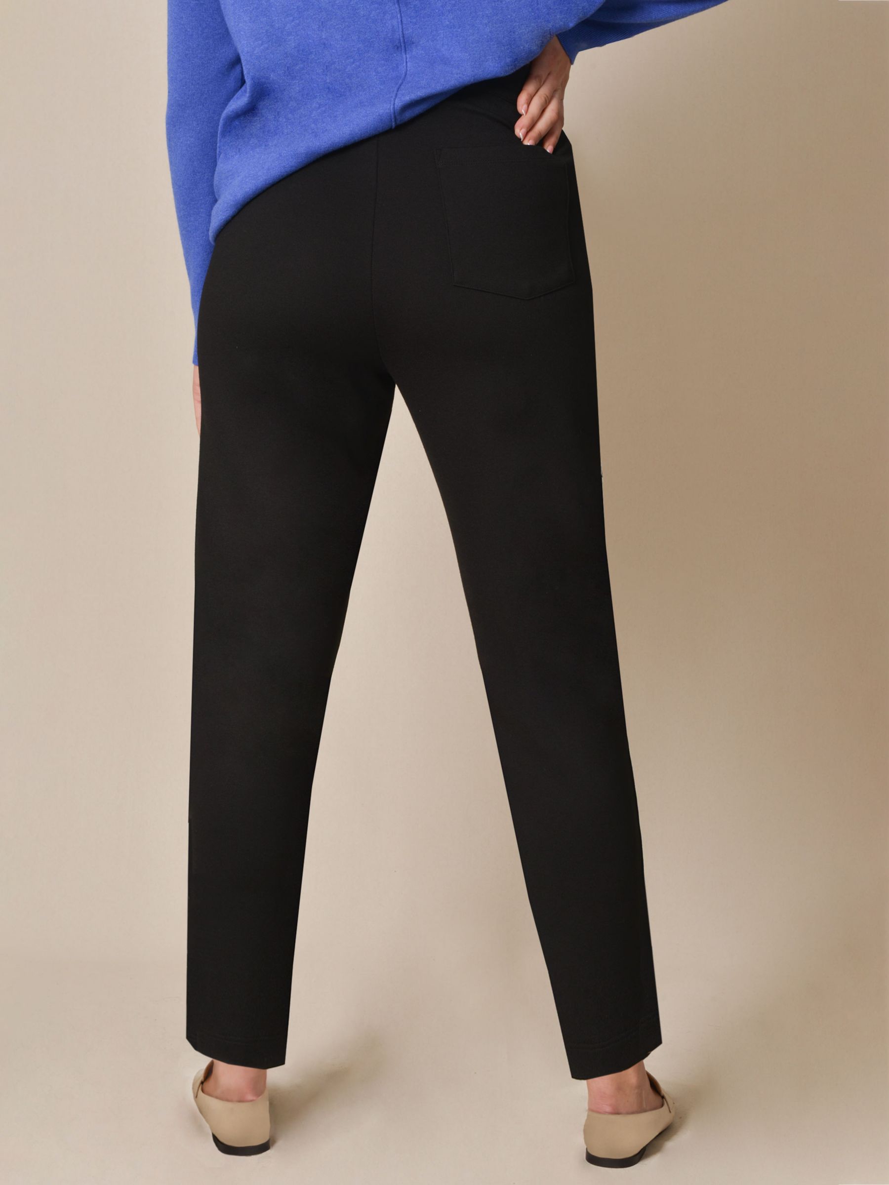 Buy Live Unlimited Tapered Trousers, Black Online at johnlewis.com