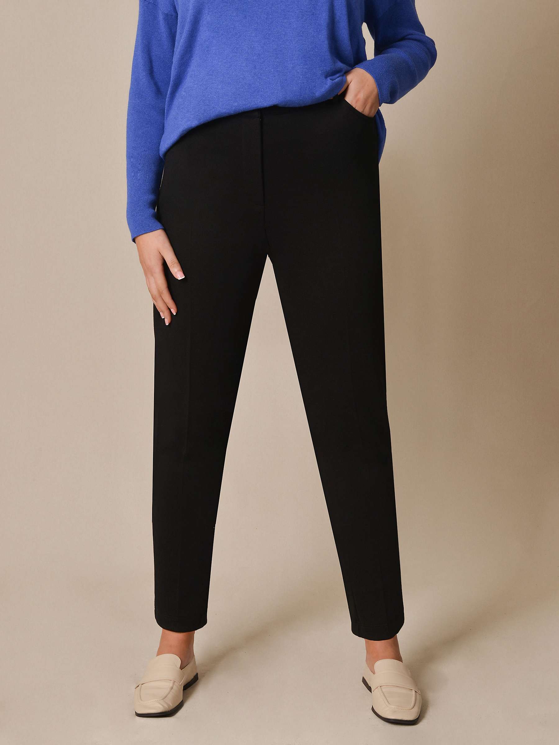 Buy Live Unlimited Tapered Trousers, Black Online at johnlewis.com
