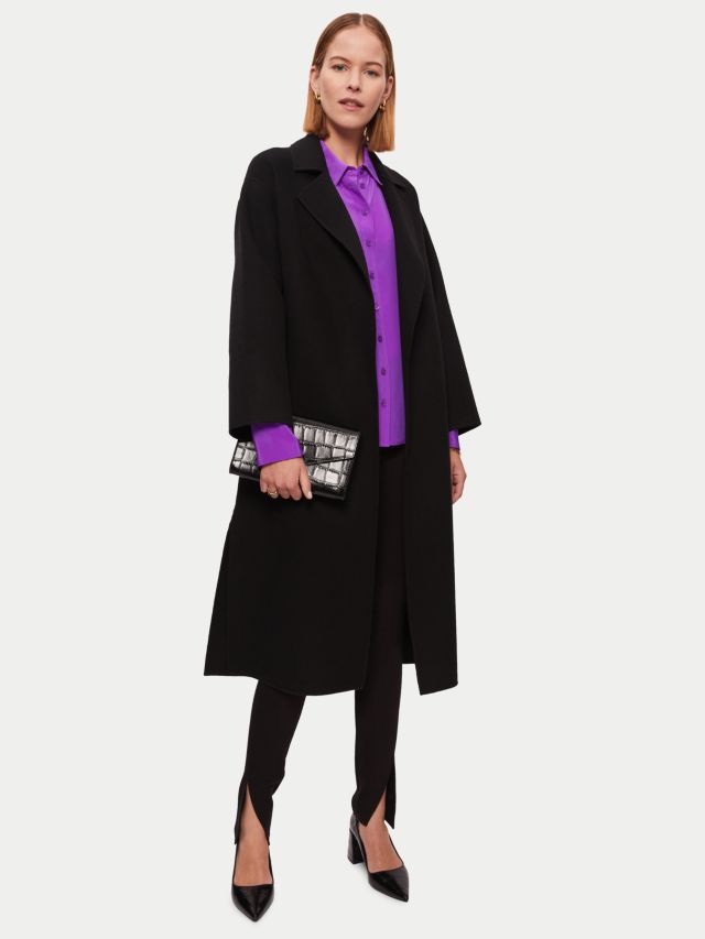 Jigsaw purple store coat