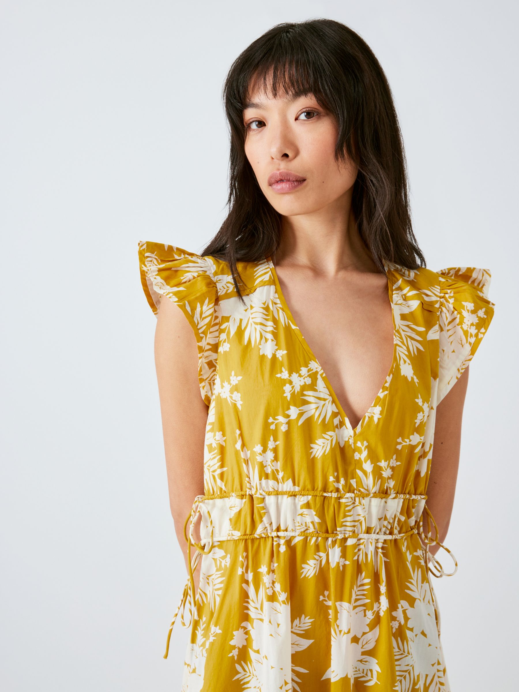 John Lewis Floral Midi Dress at John Lewis & Partners