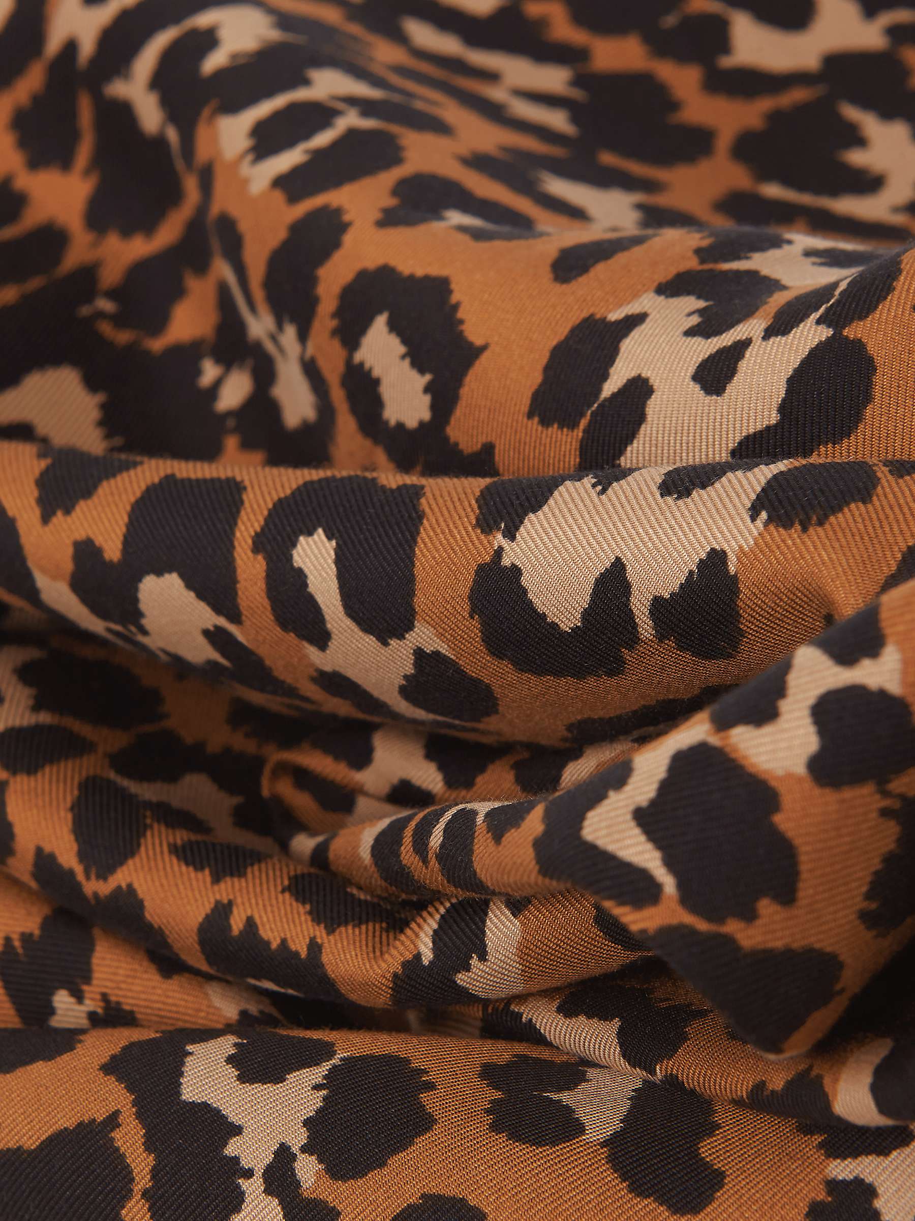 Buy Hobbs Prim Leopard Print Dress, Brown/Multi Online at johnlewis.com