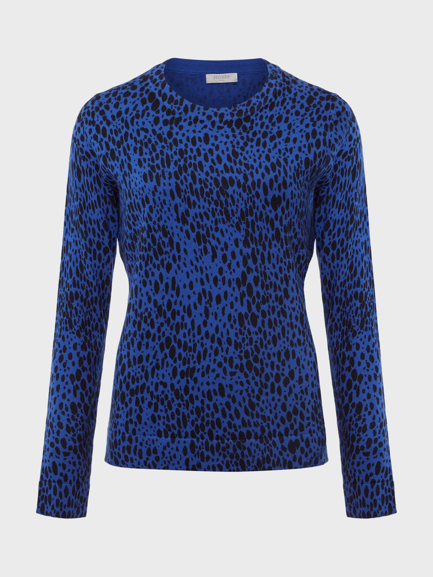 chesca Heart and Animal Print Turtleneck Jumper, Grey/Red at John Lewis &  Partners