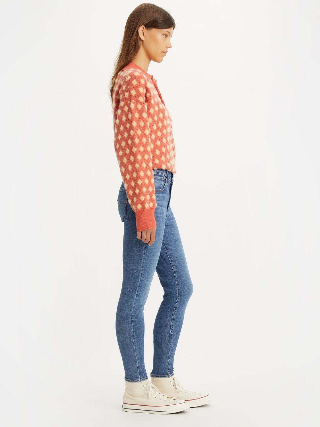 Levi's 720 High-Waisted Skinny Jeans, Love Song Mid at John Lewis ...