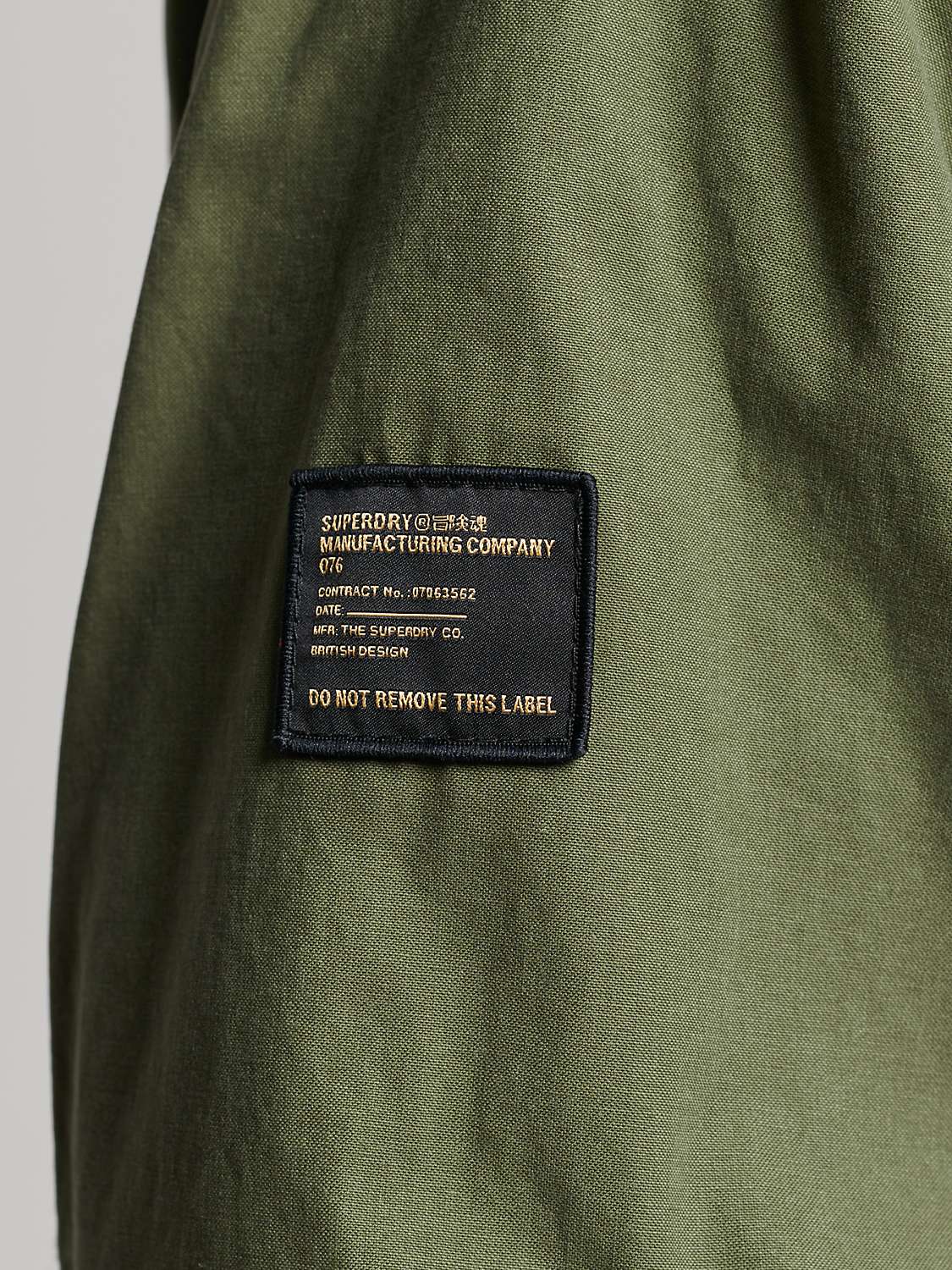 Superdry Vintage Military Parka Coat, Platoon Khaki at John Lewis ...
