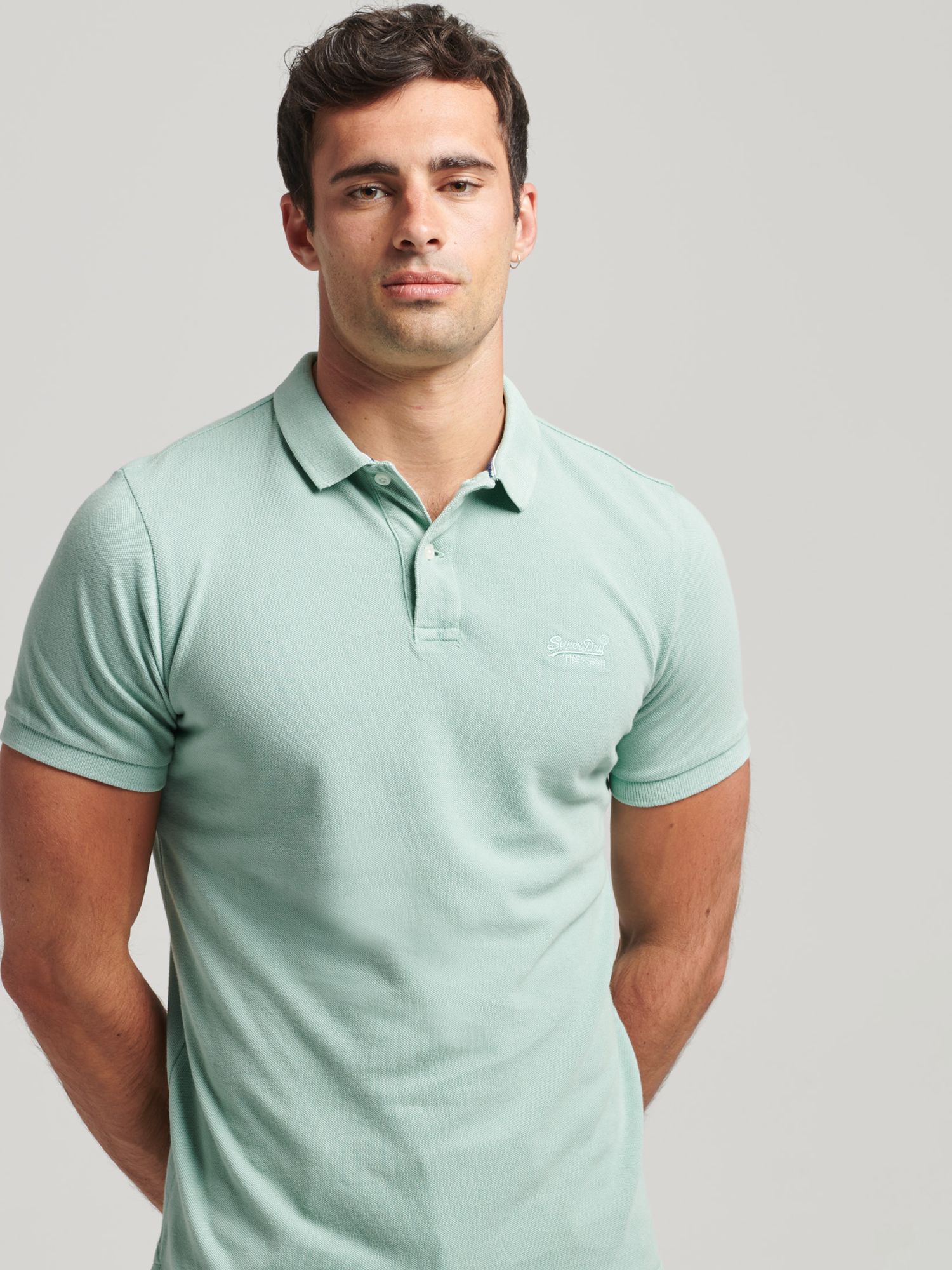 Superdry Organic Cotton Essential Classic Pique Polo Shirt - Mens Mens  Vacation-shop