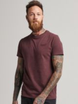 Superdry Classic Pique Polo Shirt, Rust Orange Marl at John Lewis & Partners