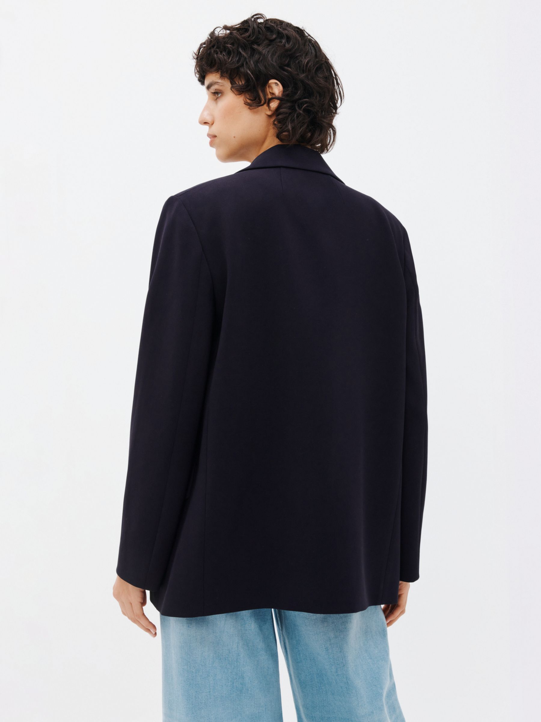 Theory Relaxed Blazer, Deep Navy, 8