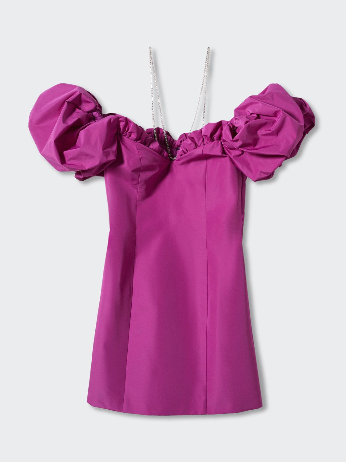 Selena Sequin Fringe Mini Dress - Magenta