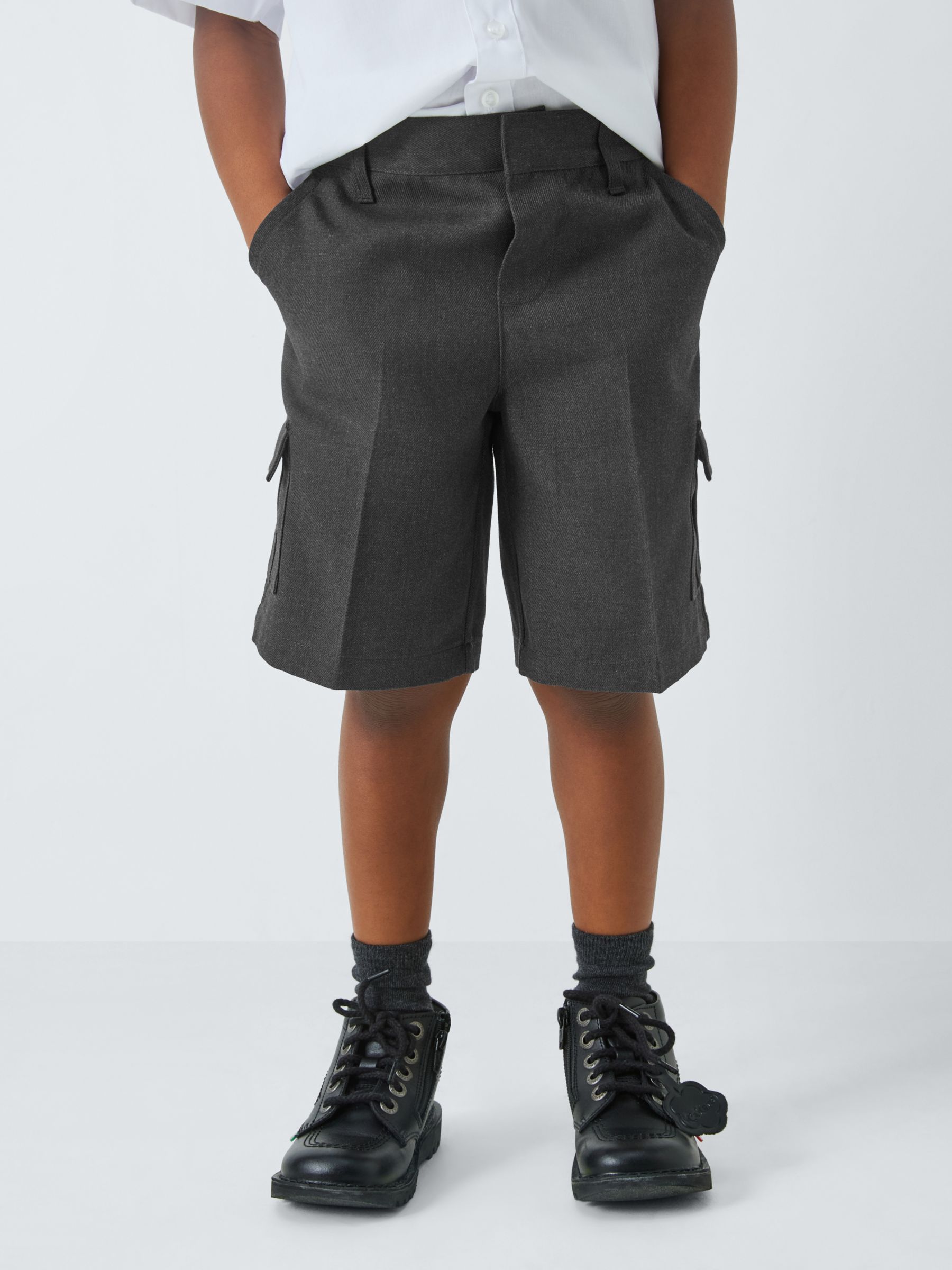 Buy John Lewis Kids' Adjustable Waist Cargo School Shorts Online at johnlewis.com