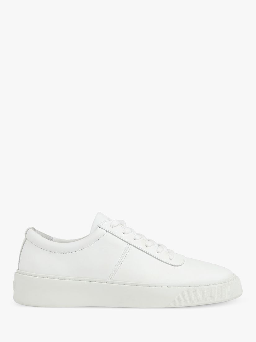 Whistles Kalie Leather Deep Sole Trainers, White at John Lewis & Partners