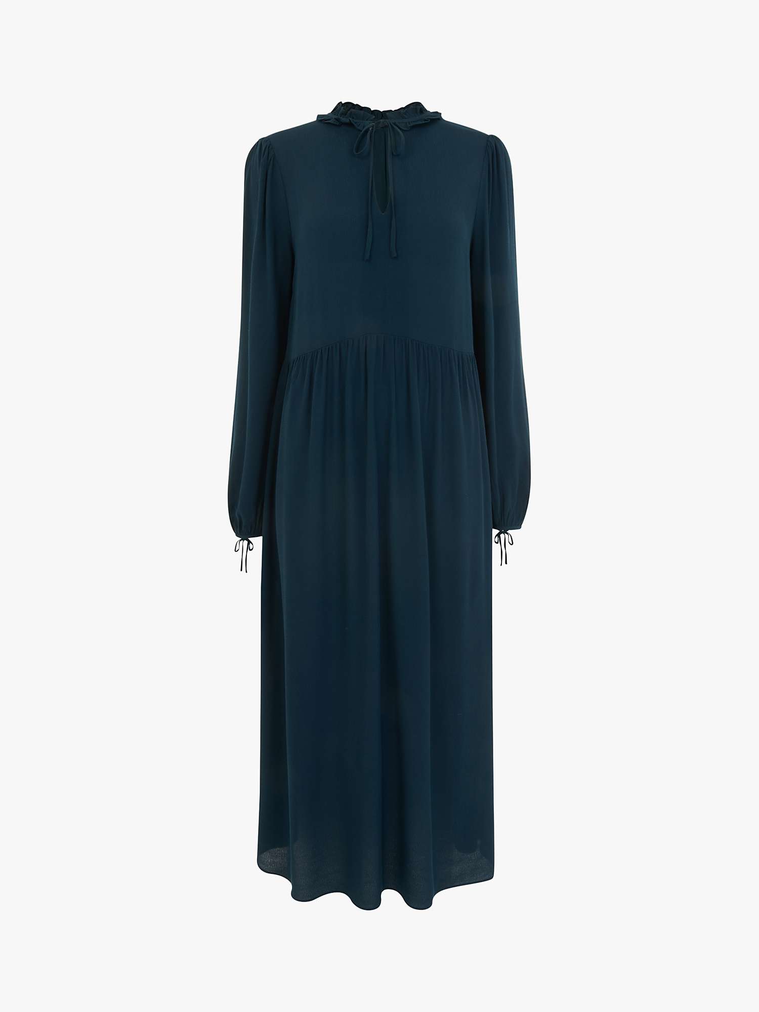 Buy Whistles Lyla Trapeze Midi Dress, Teal Online at johnlewis.com