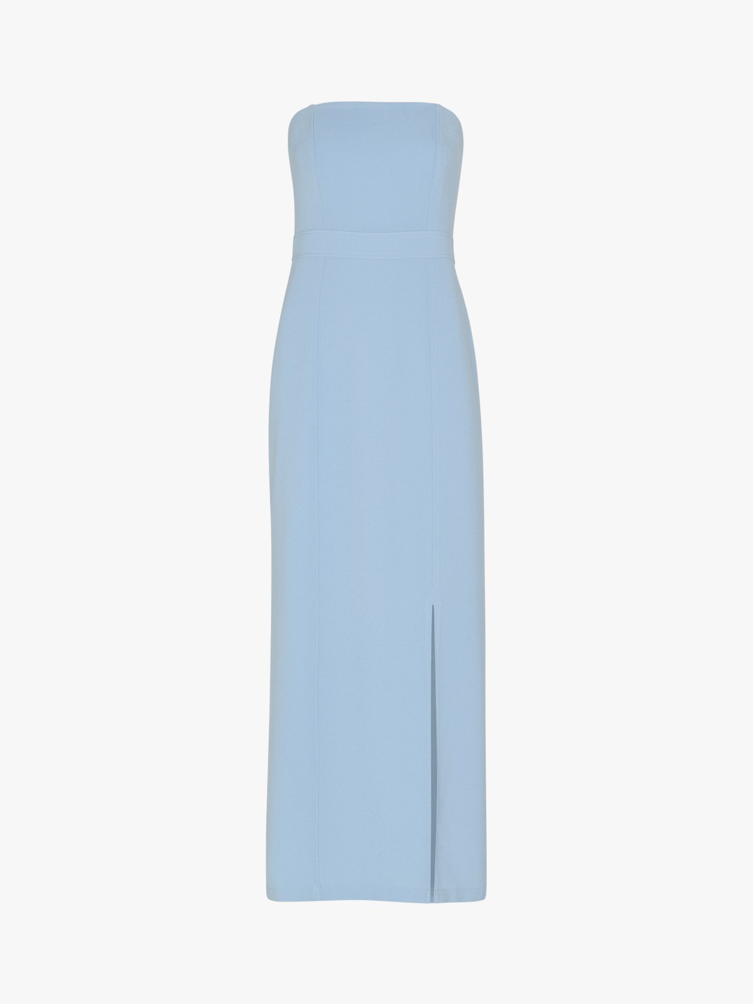 Whistles Gemma Strapless Maxi Dress, Pale Blue at John Lewis & Partners