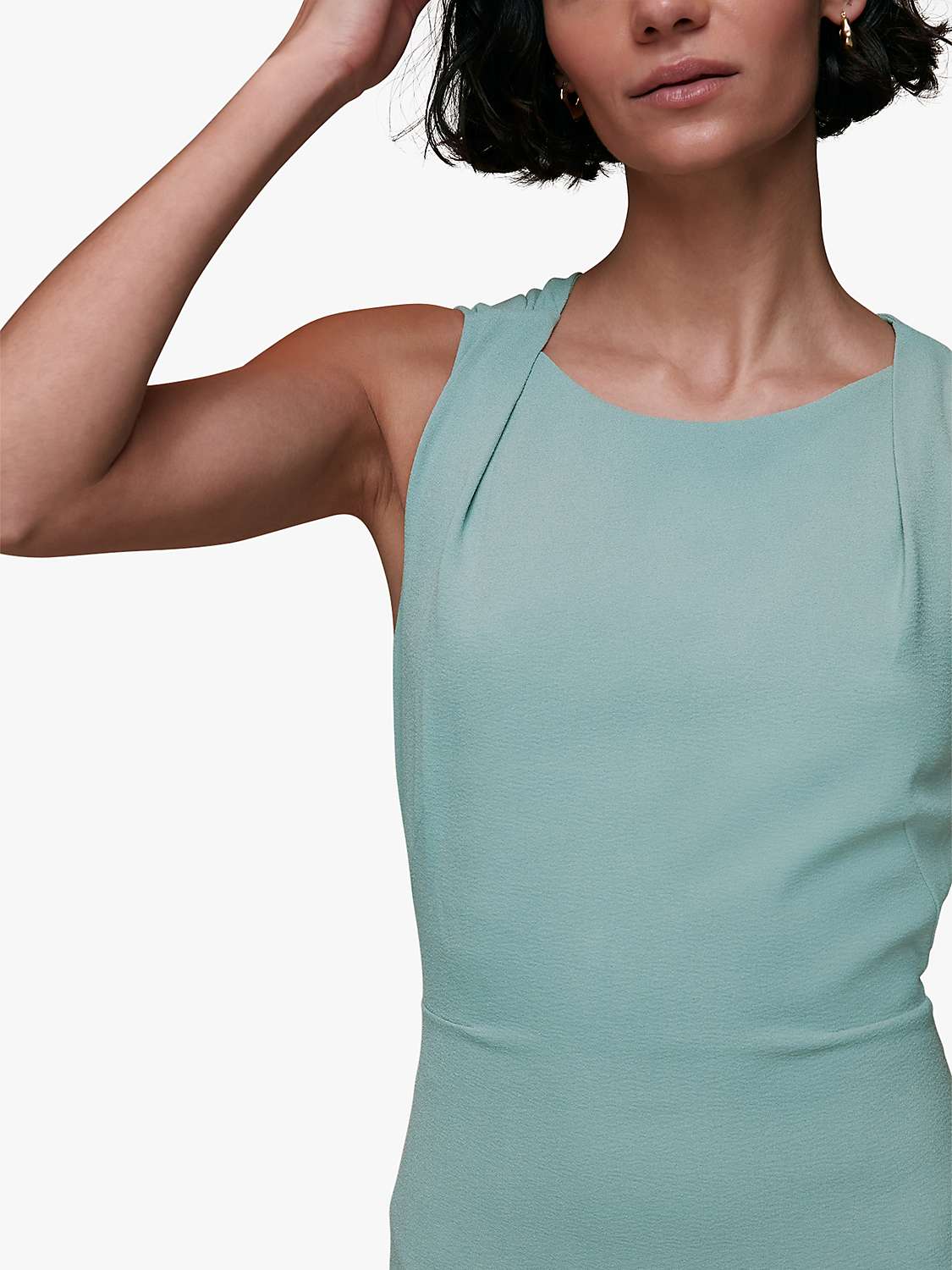 Buy Whistles Tie Back Maxi Dress, Sage Green Online at johnlewis.com