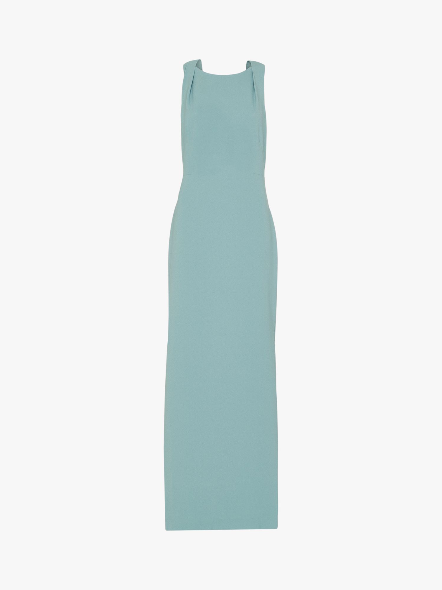 Whistles Tie Back Maxi Dress, Sage Green, 6