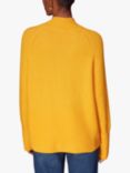 Whistles Oversize Funnel Neck Wool Blend Jumper, Yellow