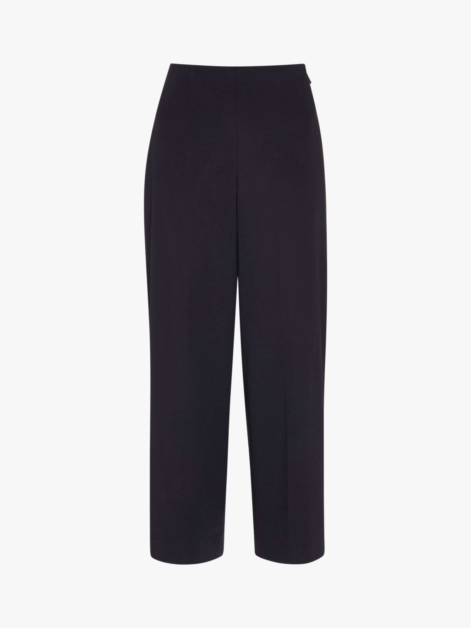 Whistles Katie Cropped Trousers, Navy at John Lewis & Partners