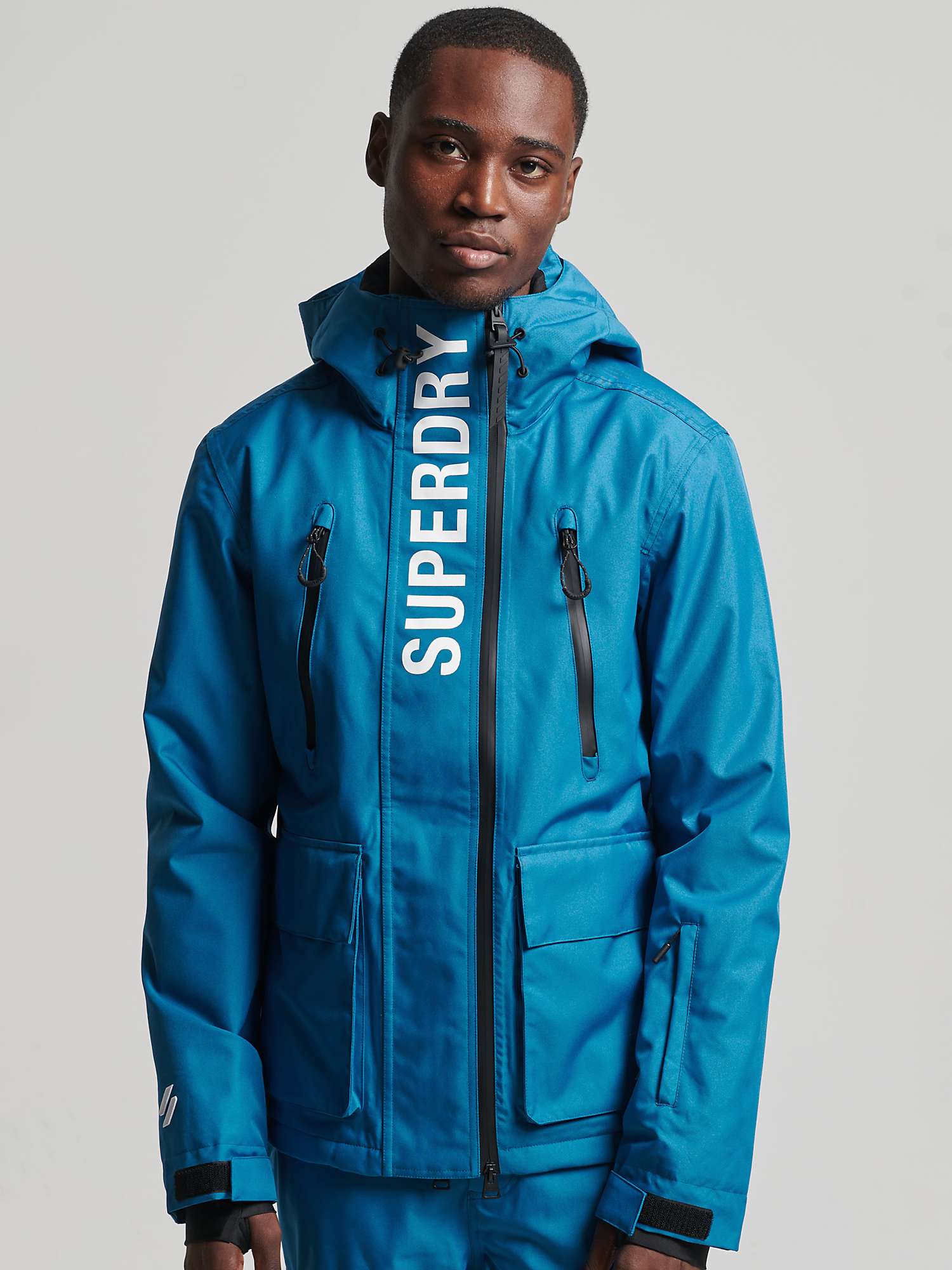 emmer gewoon Madeliefje Superdry Rescue Men's Ski Jacket, Twilight Blue at John Lewis & Partners
