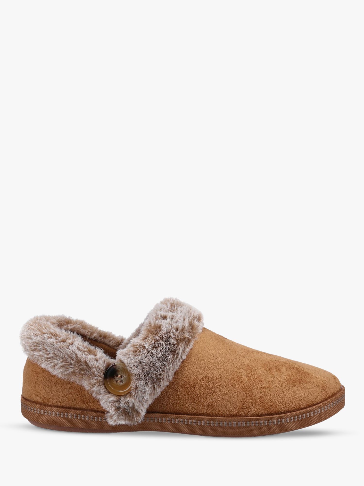 Skechers Cozy Campfire Fresh Toast Slippers, Chestnut at John Lewis ...