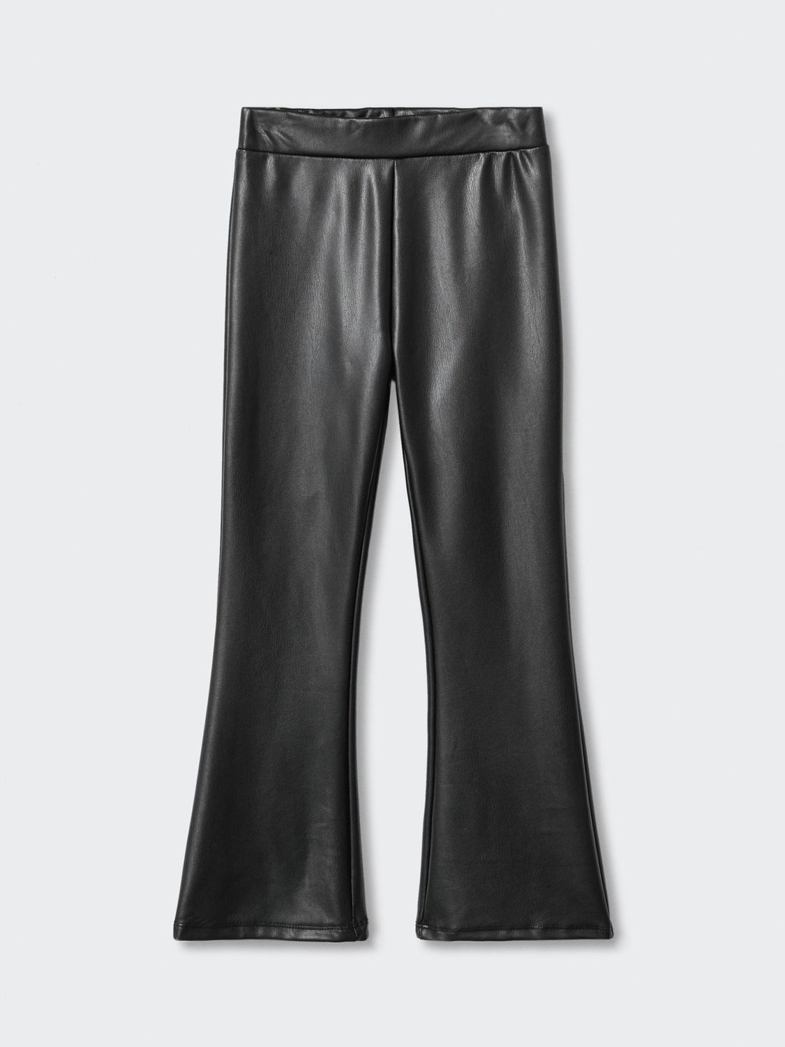 Mango faux leather leggings in black