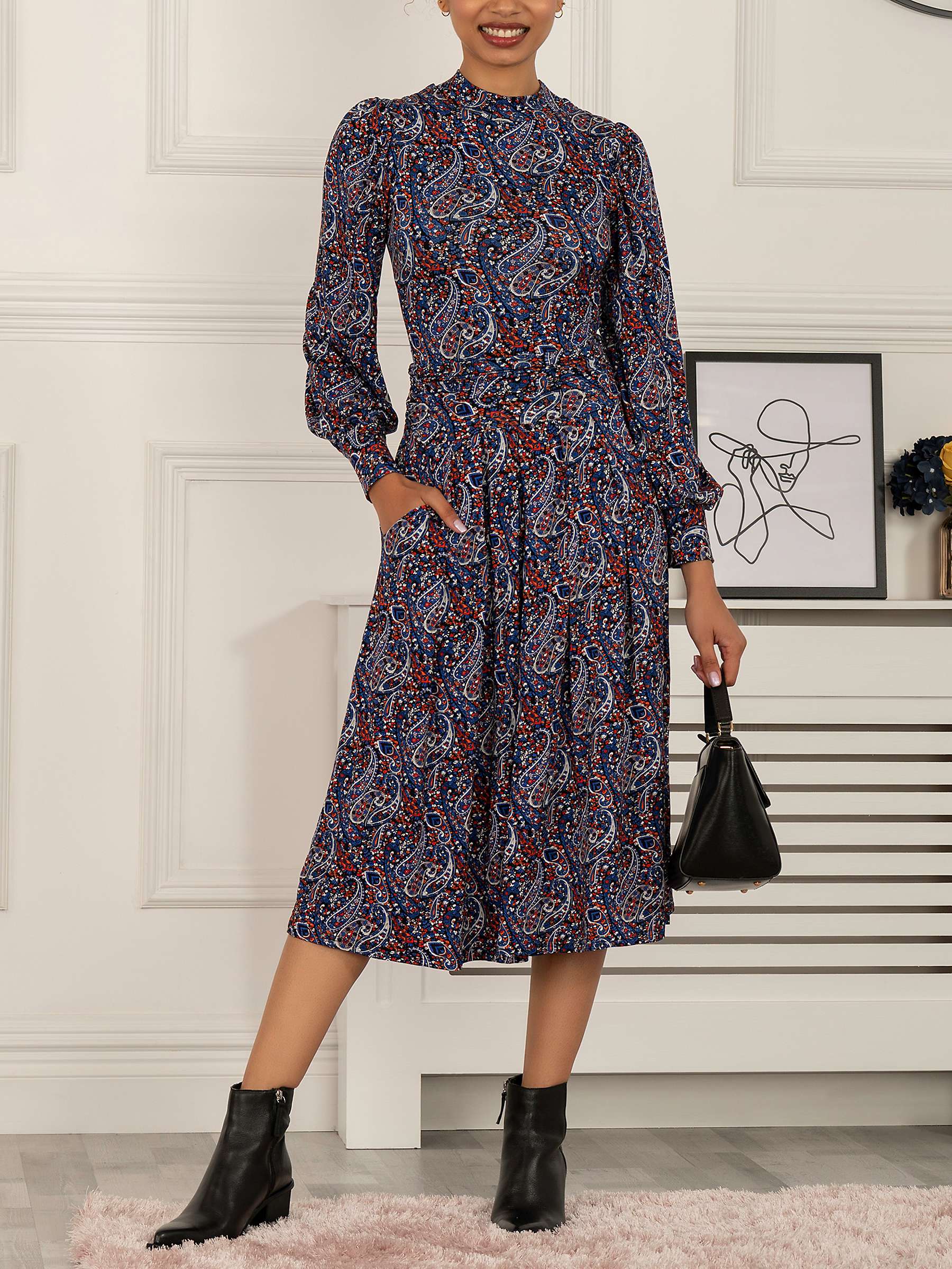 Buy Jolie Moi Judith Paisley Print Midi Dress Online at johnlewis.com