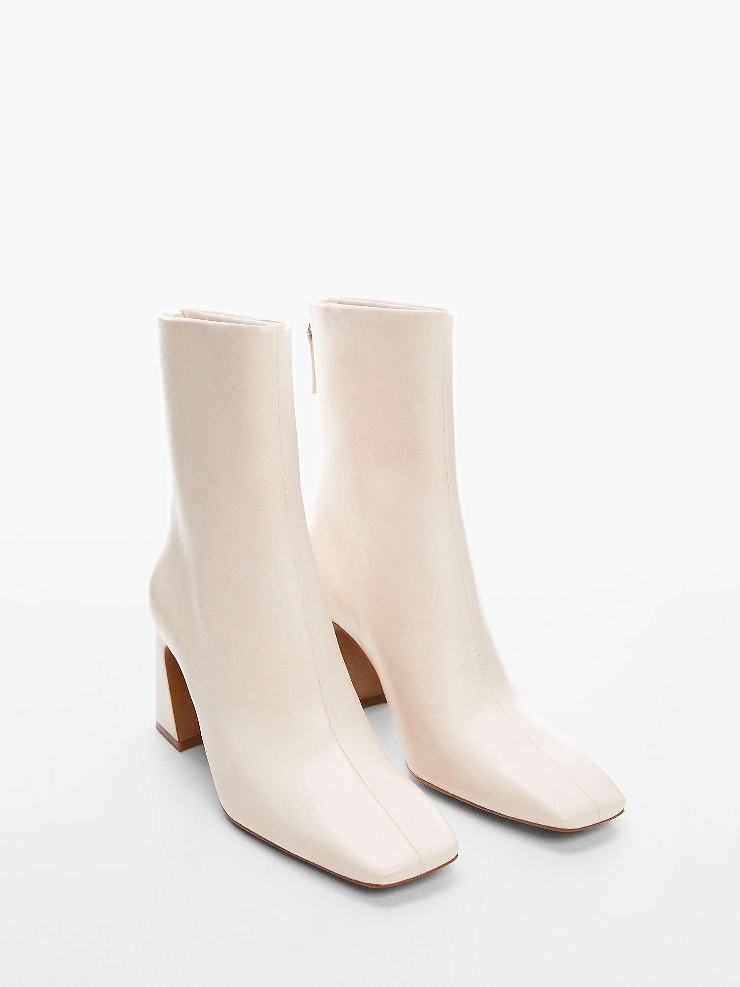 Buy Mango Square Toe Ankle Boots Online at johnlewis.com