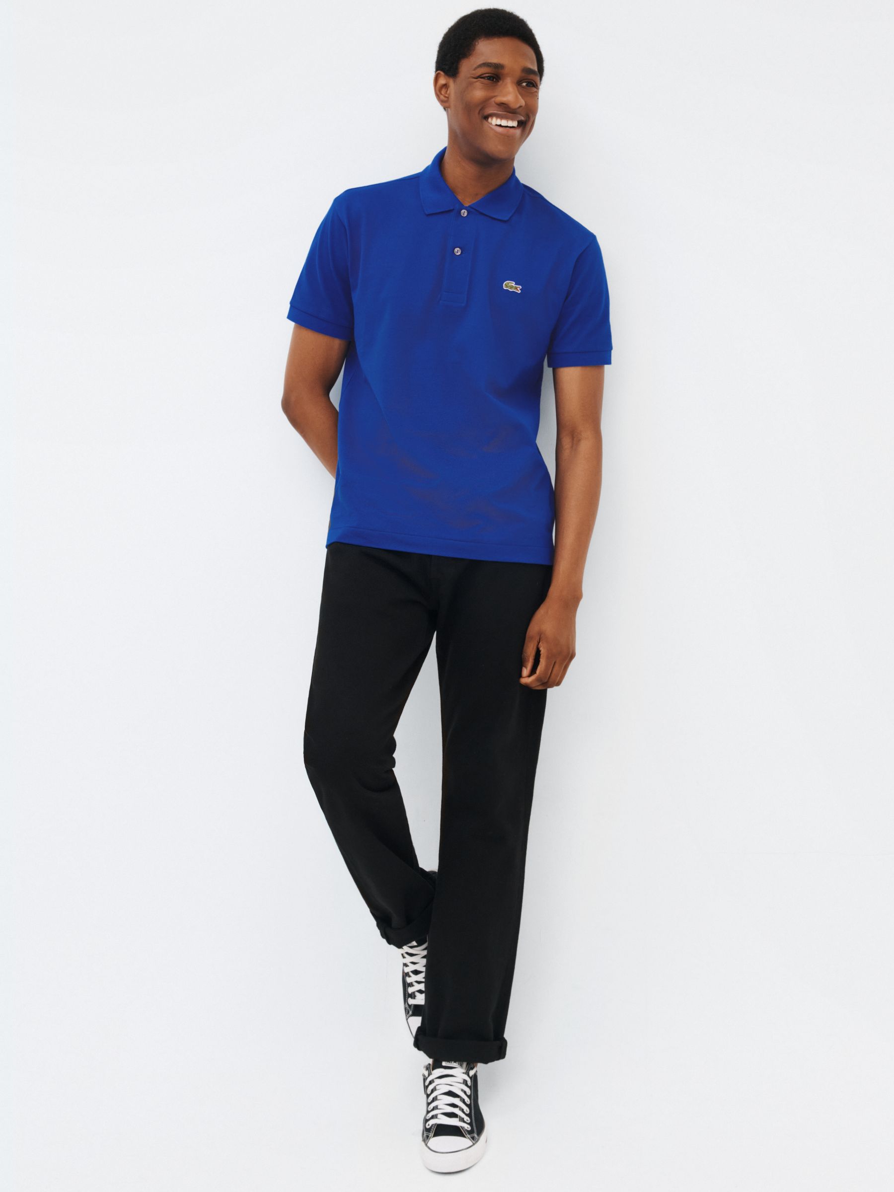 Lacoste L.12.12 Classic Regular Fit Short Sleeve Polo Shirt, Navy at John  Lewis & Partners