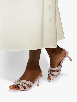 Dune Manor Embellished Mules, Pale_pink-synthetic