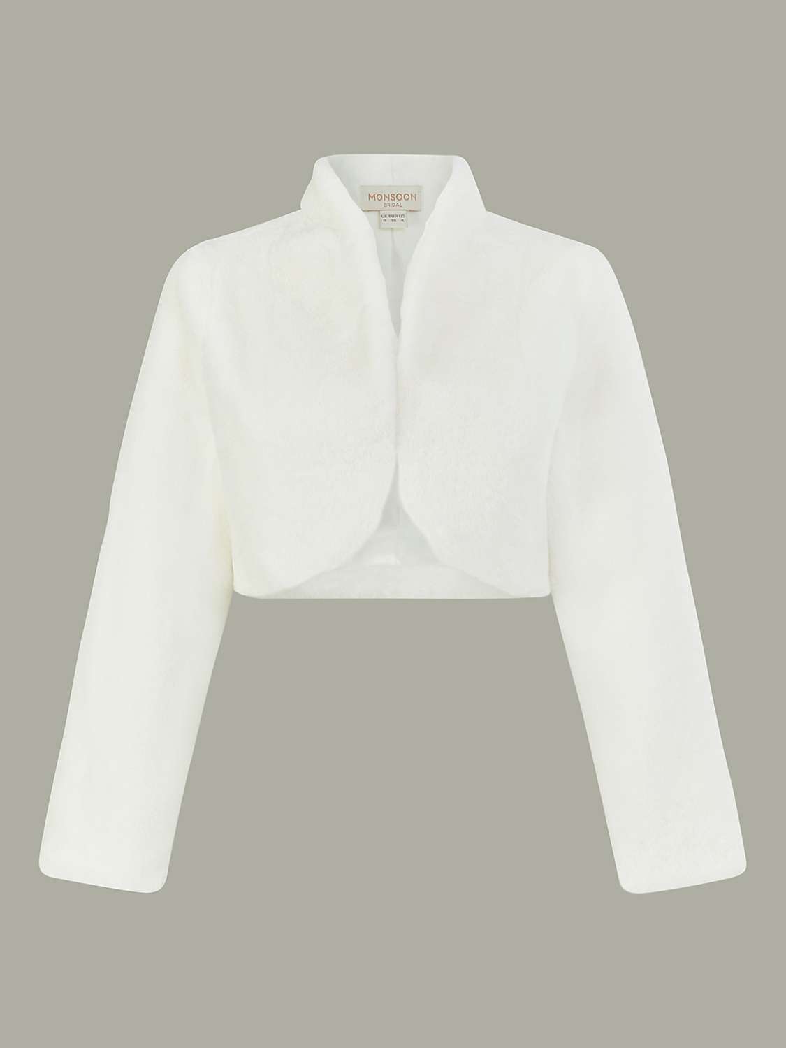 Buy Monsoon Melanie Faux Fur Jacket, Ivory Online at johnlewis.com