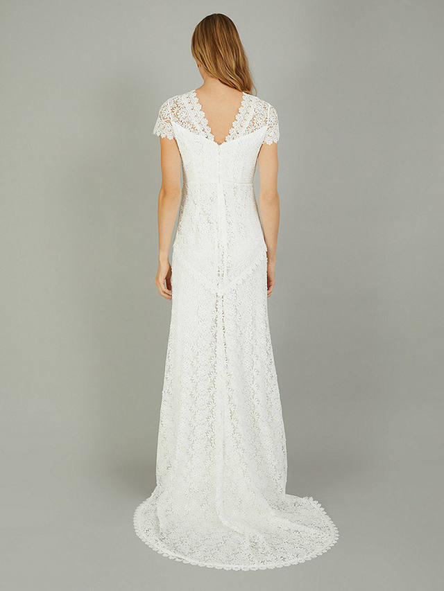 Monsoon Sienna Lace Bridal Maxi Dress, Ivory