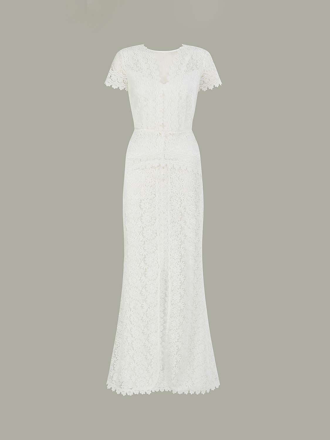Buy Monsoon Sienna Lace Bridal Maxi Dress, Ivory Online at johnlewis.com