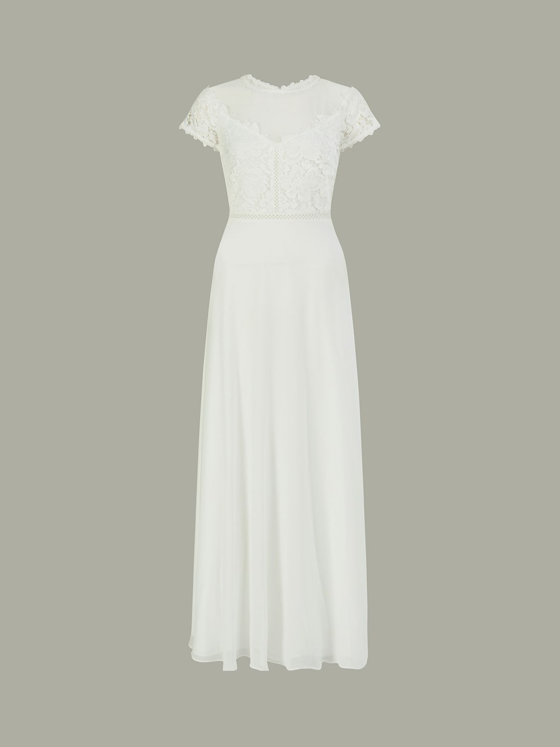 Buy Monsoon Angela Lace Maxi Wedding Dress, Ivory Online at johnlewis.com