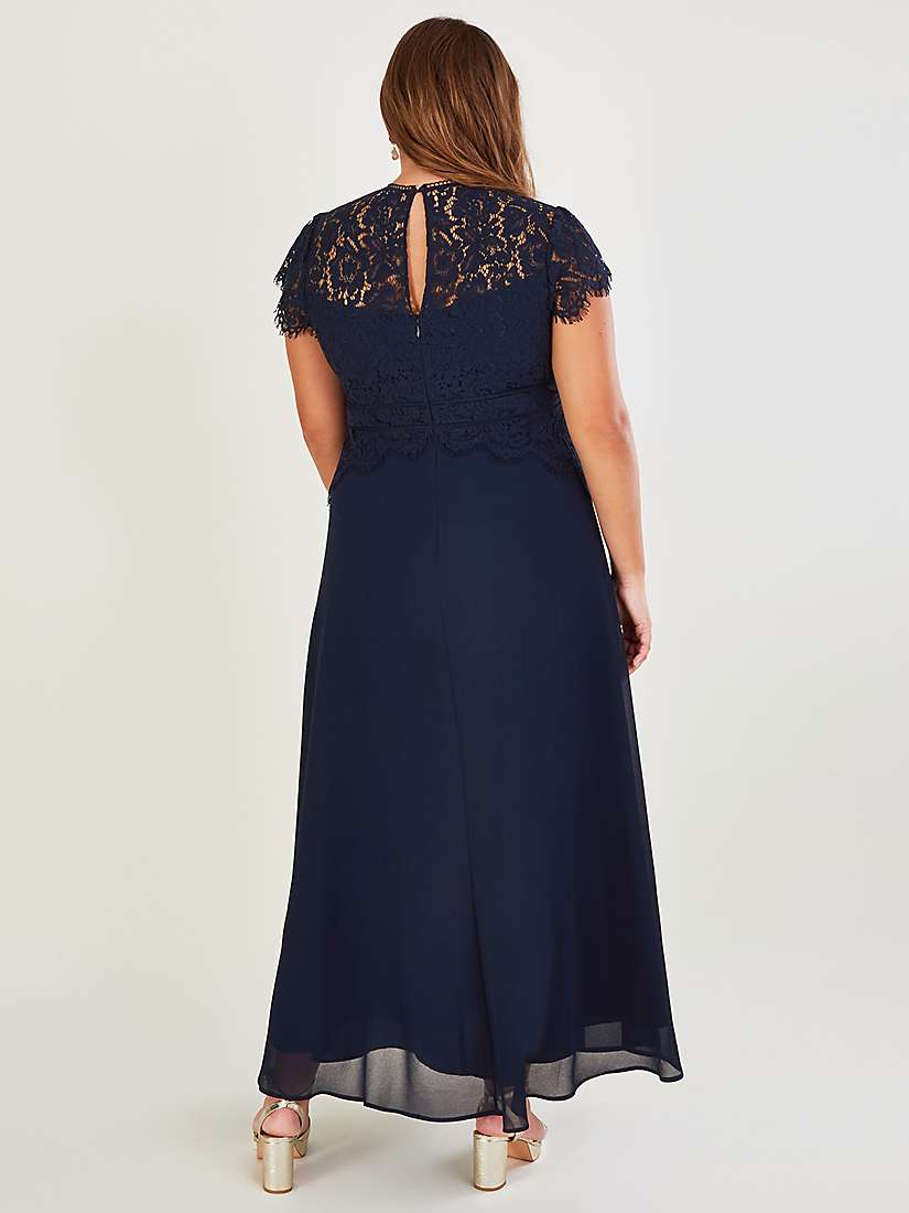 Buy Monsoon Louise Lace Bodice Maxi Dress, Navy Online at johnlewis.com
