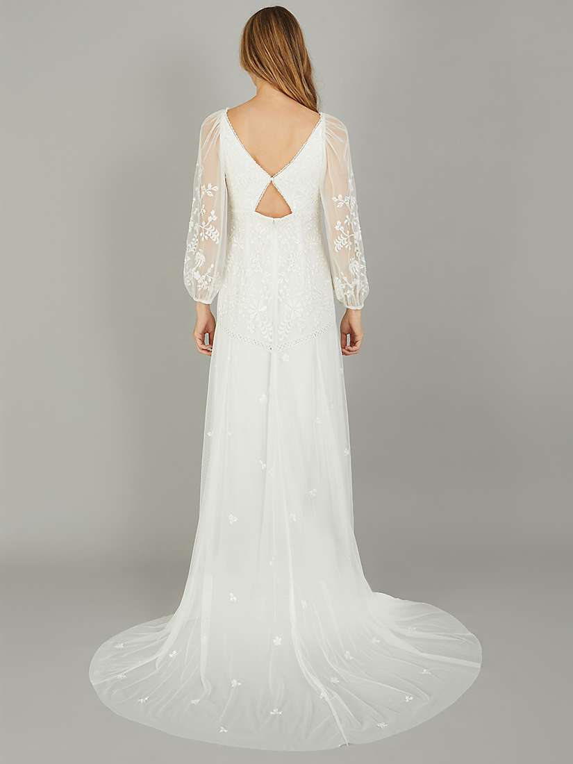 Monsoon Josette Embellished Bridal Maxi Dress, Ivory at John Lewis ...