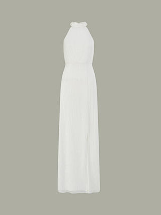 Monsoon Nikita Embellished Halter Neck Wedding Dress, Ivory