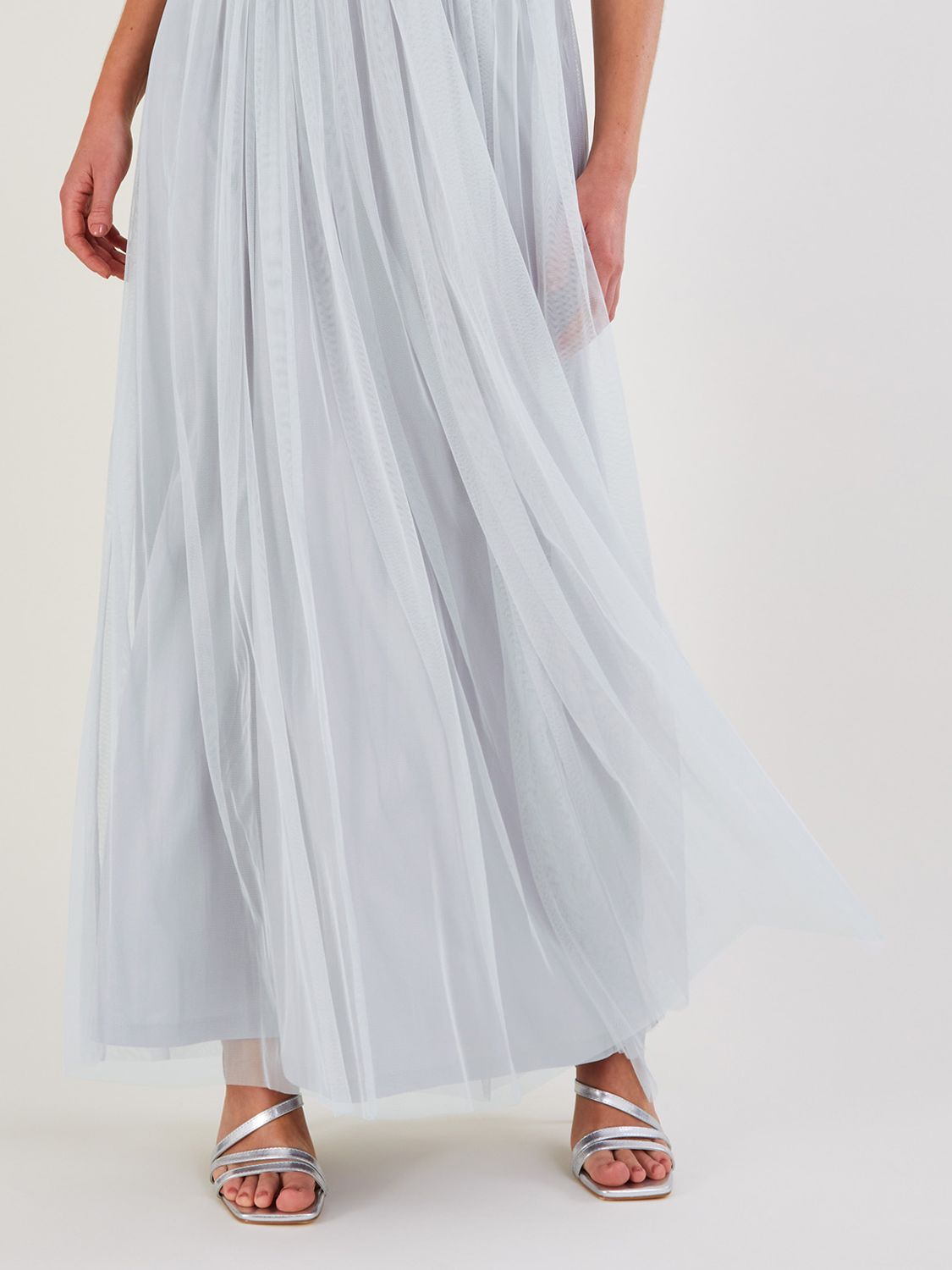 Grey Silk Strapless Dress / Maxi Skirt – Shop Sol