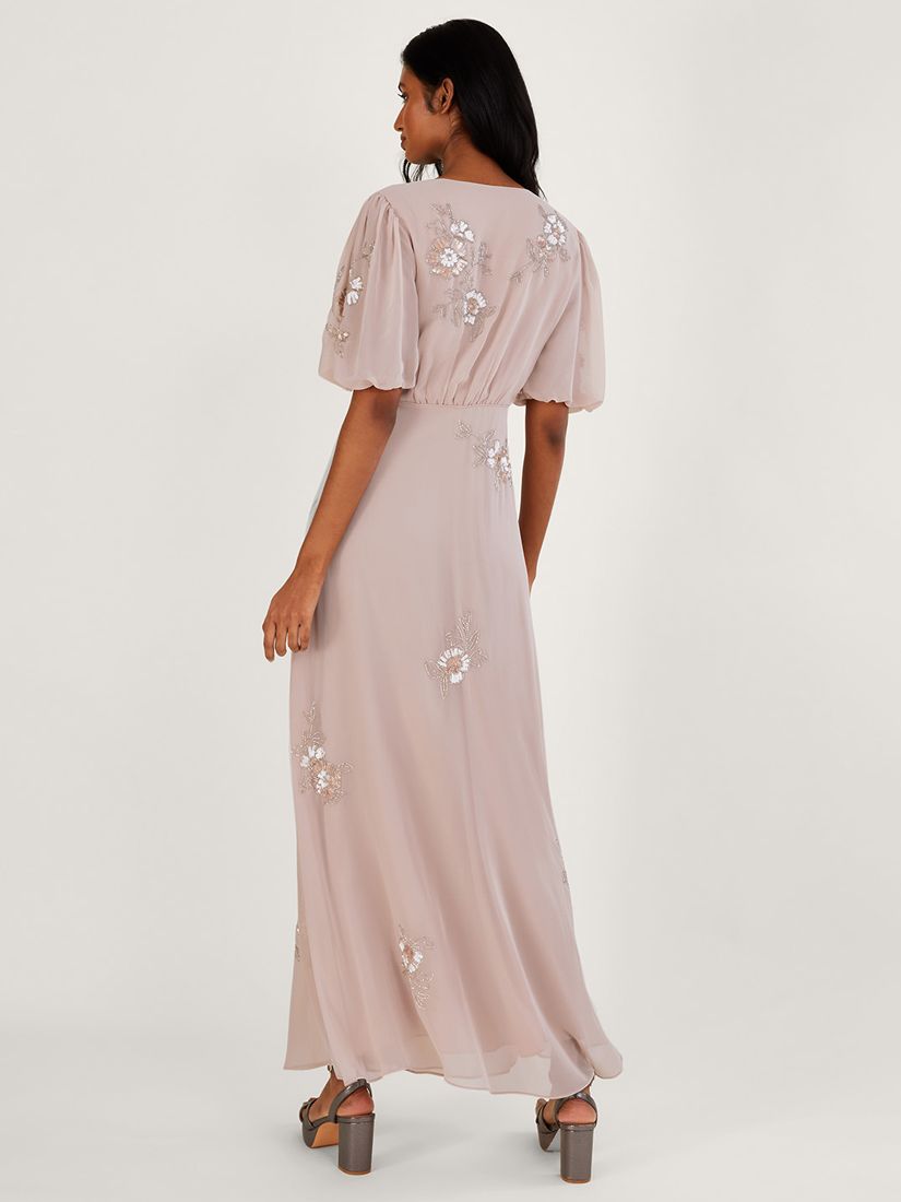 Buy Monsoon August Embellished Maxi Dress, Blush Online at johnlewis.com