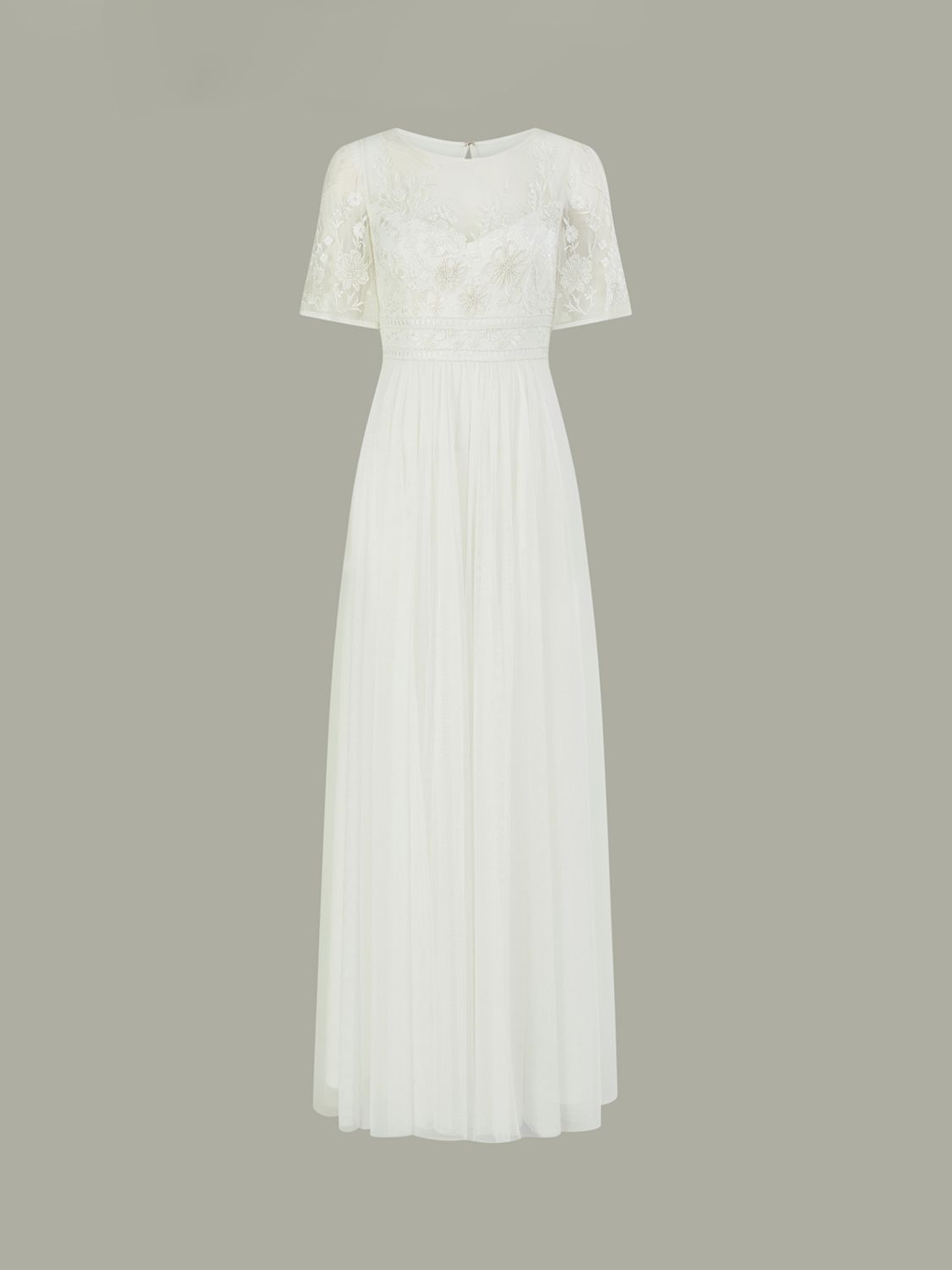 Buy Monsoon Ali Embroidery Wedding Dress, Ivory Online at johnlewis.com