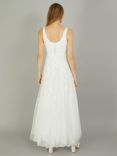 Monsoon Amelie Embroidered Wedding Dress, Ivory