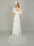 Monsoon Violet Embroidered Bridal Maxi Dress, Ivory