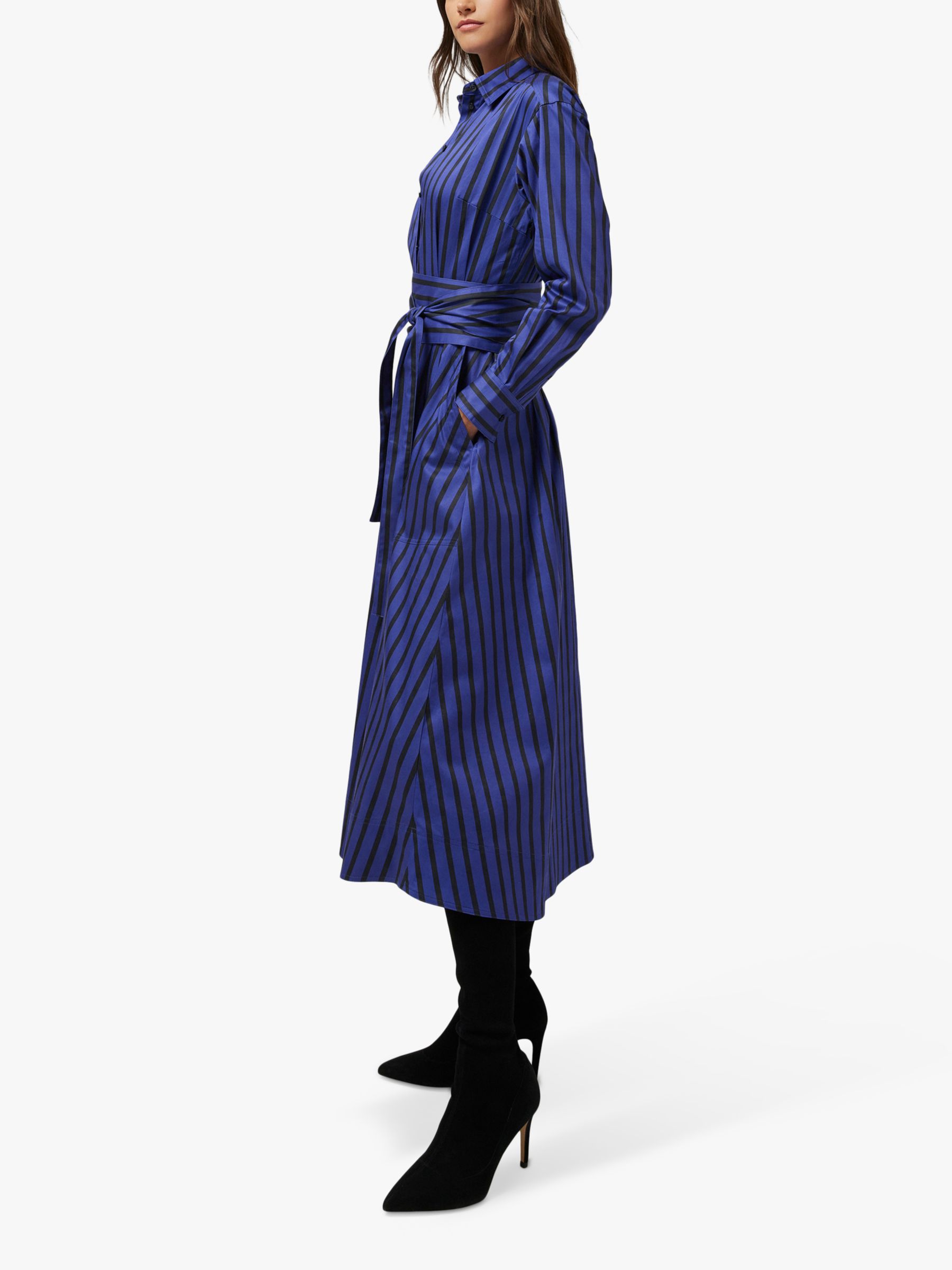 Jasper Conran Blythe Shirt Dress, Blue at John Lewis & Partners
