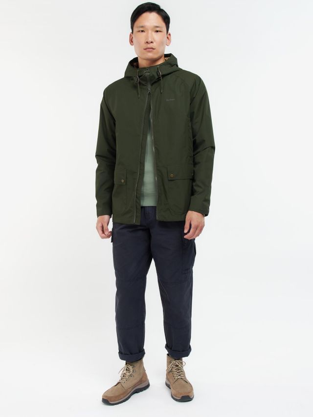 Barbour Hooded Domus Jacket, Sage, S